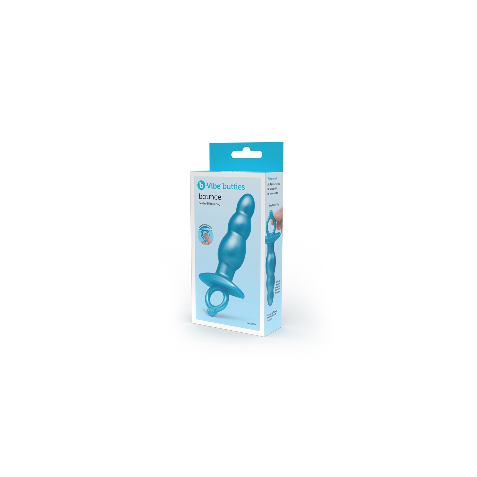 b-Vibe Bounce Plug de Silicona con Bolitas para Placer Mejorado