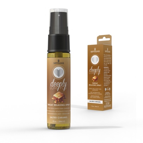 Sensuva Spray Relajante para la Garganta Deeply Love You Sabor Caramelo Salado 1 oz.