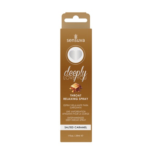 Sensuva Spray Relajante para la Garganta Deeply Love You Sabor Caramelo Salado 1 oz.