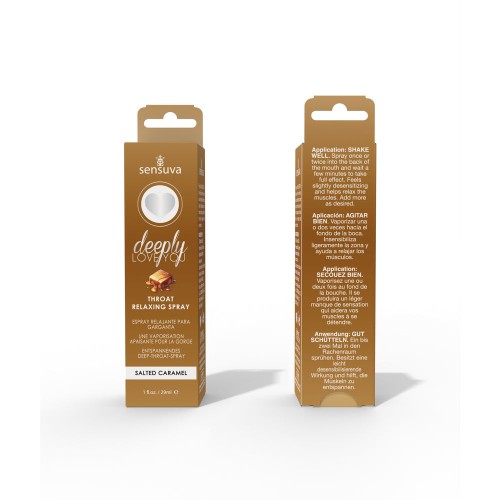 Sensuva Spray Relajante para la Garganta Deeply Love You Sabor Caramelo Salado 1 oz.