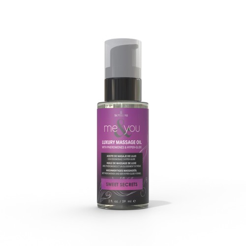 Sensuva Me & You Pheromone Massage Oil 2 oz.