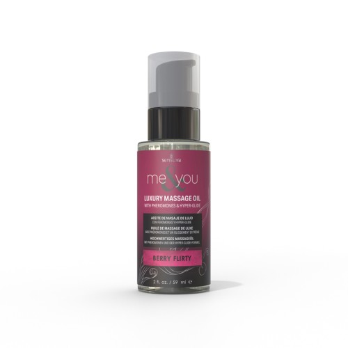 Aceite de Masaje Pheromone Sensuva Me & You Berry Flirty