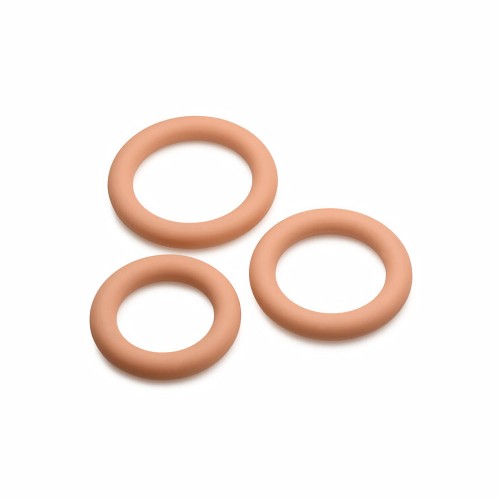 Jock Silicone Cock Ring 3-Piece Set - Medium