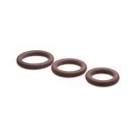 Jock Silicone Cock Ring 3-Piece Set in Dark