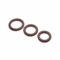 Jock Silicone Cock Ring 3-Piece Set in Dark