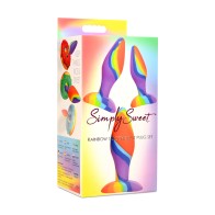 Simply Sweet Rainbow Silicone Butt Plug 3-Piece Set