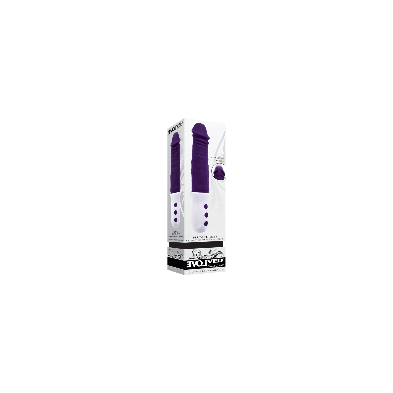 Evolved Plum Thrust Vibrador Recargable