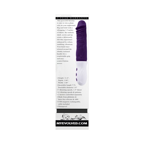 Evolved Plum Thrust Vibrador Recargable