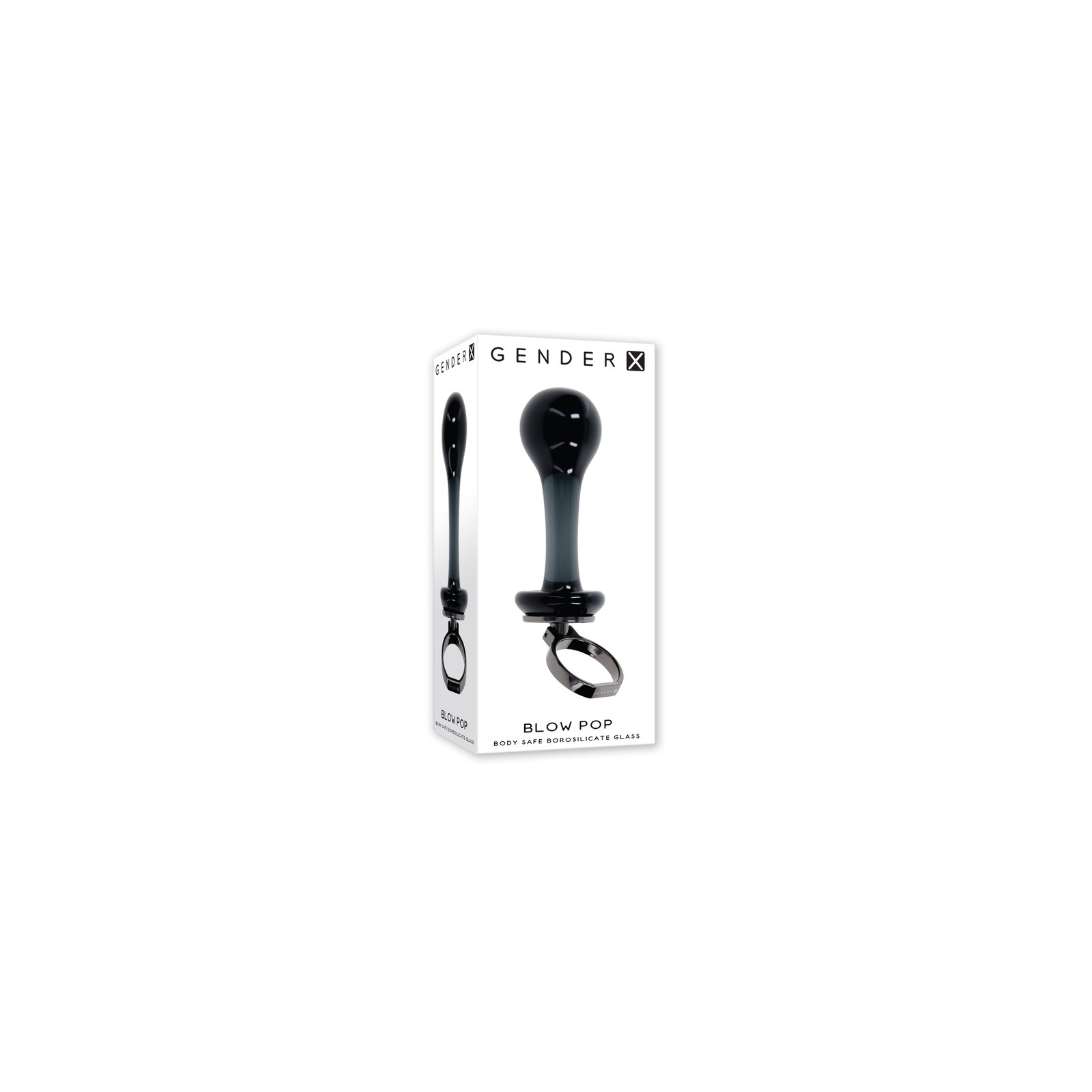 Gender X Sleek Glass Anal Plug Black