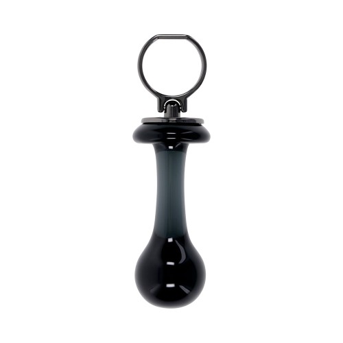 Gender X Sleek Glass Anal Plug Black