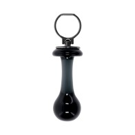 Gender X Sleek Glass Anal Plug Black