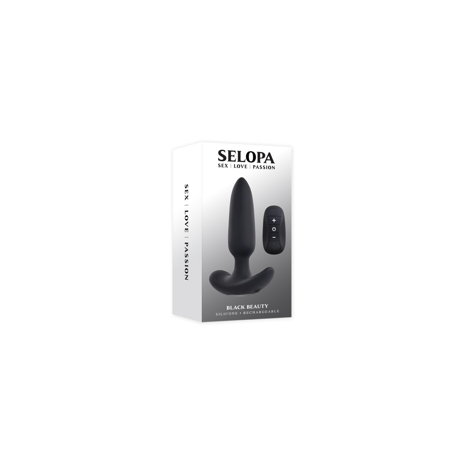 Plug Vibrante Selopa Black Beauty para Placer Controlado a Distancia