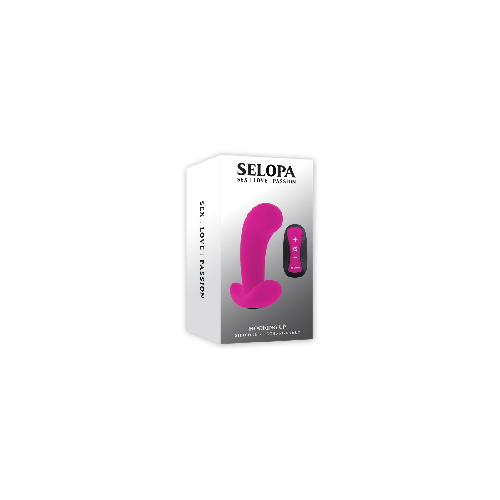 Selopa Hooking Up Vibrator with Remote Control Pink