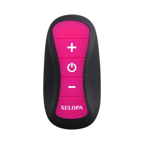 Selopa Hooking Up Vibrator with Remote Control Pink