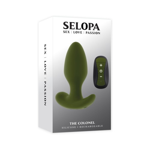 Plug Anal Vibrador Selopa The Colonel para Placer Definitivo