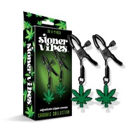 Stoner Vibes Adjustable Nipple Clamps with Charm