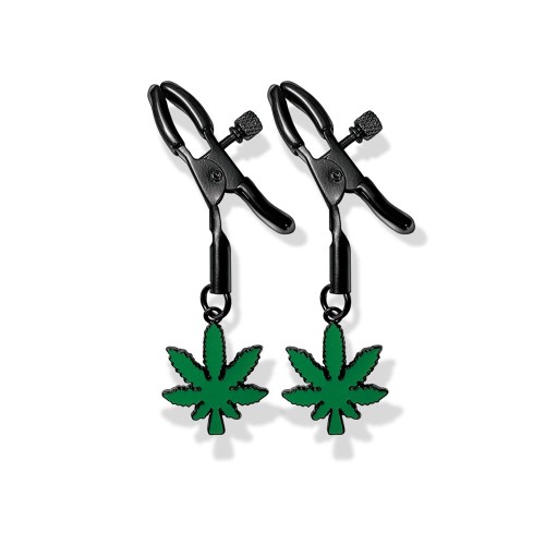 Stoner Vibes Adjustable Nipple Clamps with Charm