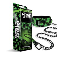 Stoner Vibes Glow-in-the-Dark Collar and Leash