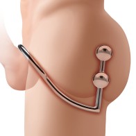 Blue Line 2 Bead Anal Hook & Cock Ring