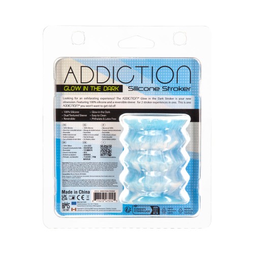 Addiction Silicone Reversible Stroker Glow-in-the-Dark