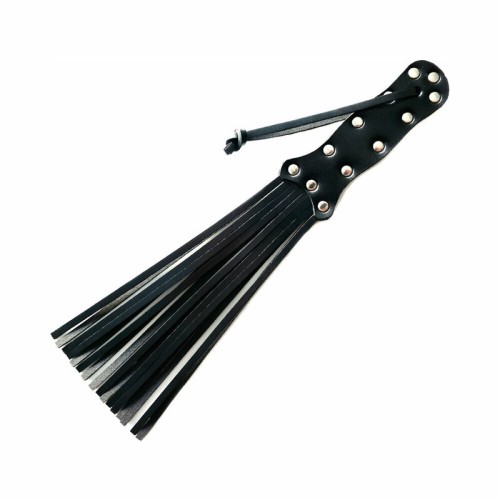 Rouge Leather Spiral Paddle Black - Control and Pleasure