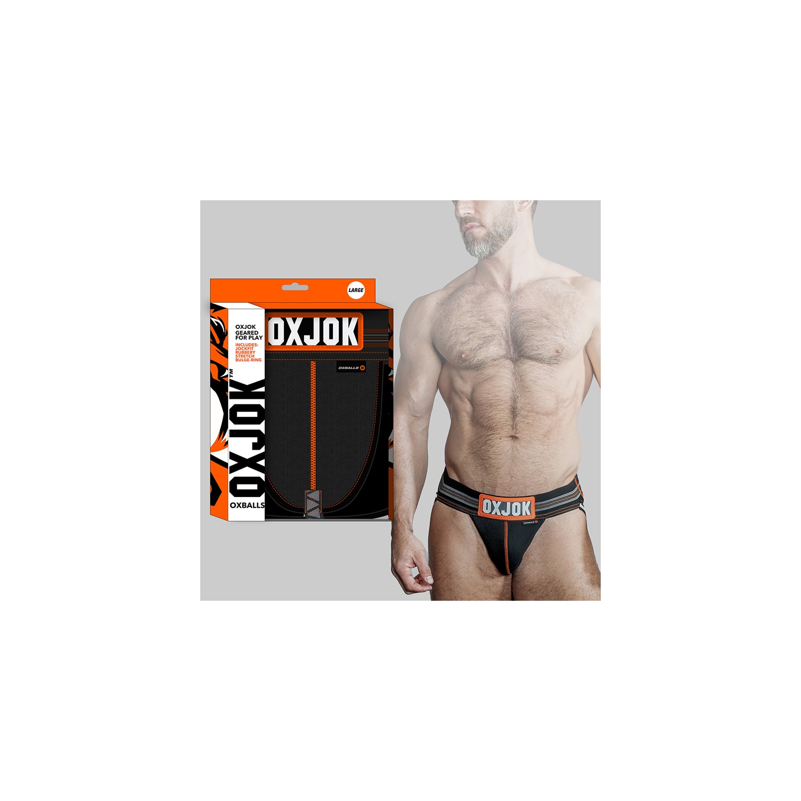 Oxballs Oxjok Slingjock Upthrust Jock Black Iron S