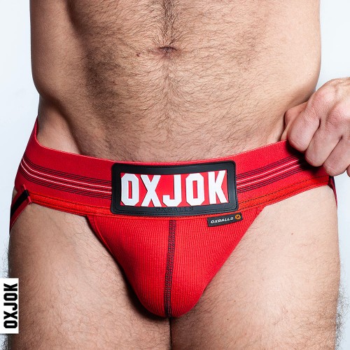 Oxballs Oxjok Slingjock Upthrust Slider-Strap Jock Red Hot