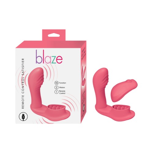 Satisfactor Blaze con Control Remoto - Dispositivo de Placer de Estimulación Dual