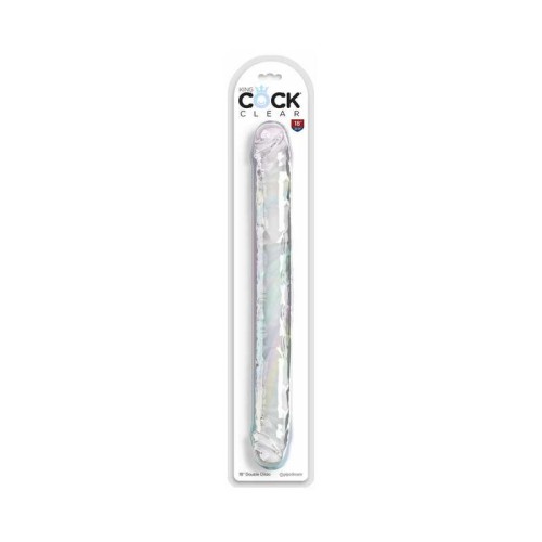 Dildo Doble King Cock Claro 18 in.