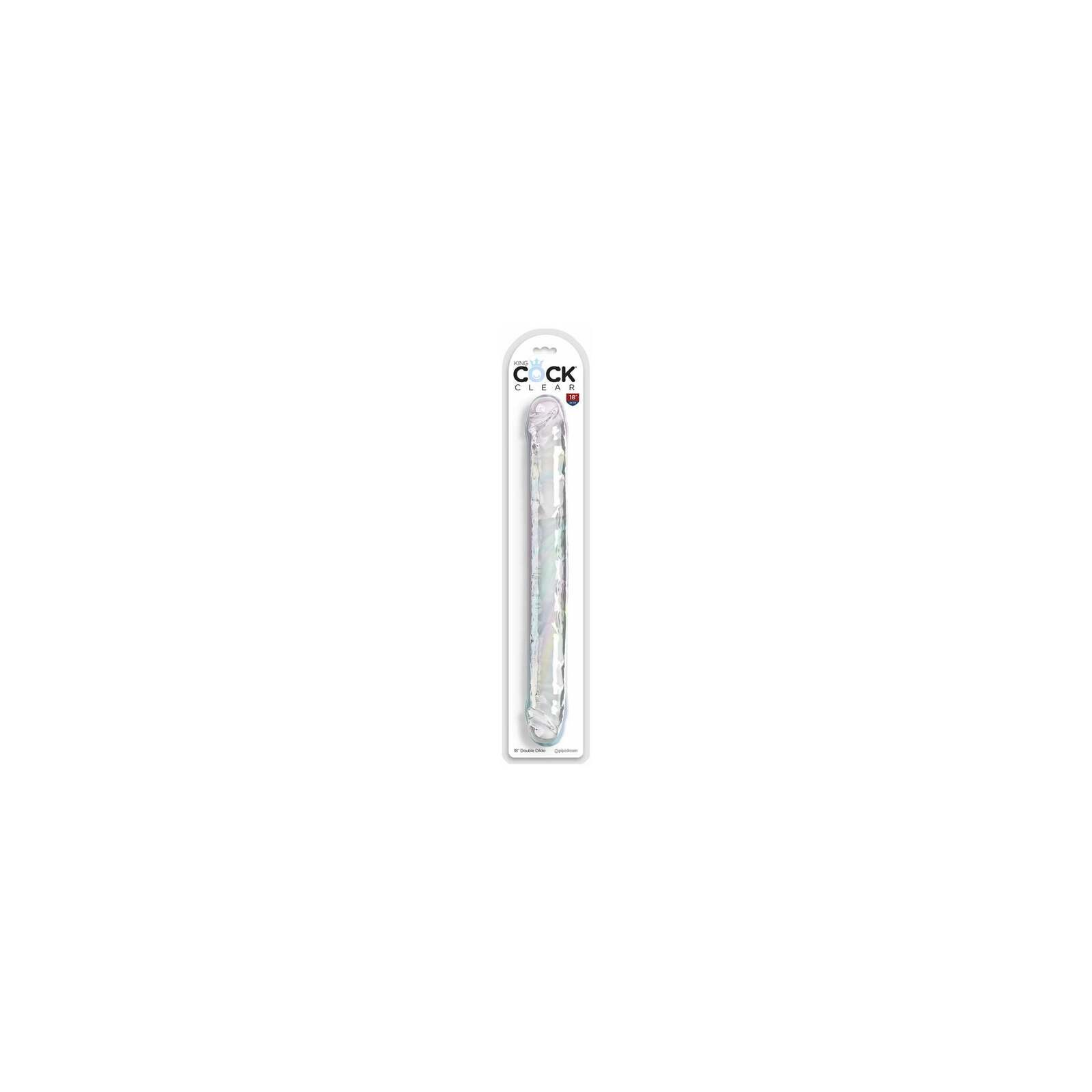 King Cock Clear Double Dildo 18 in.