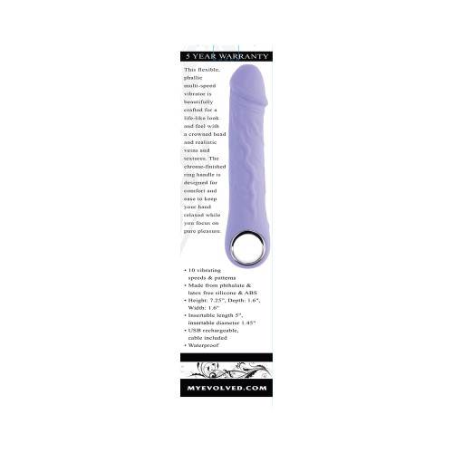 Vibrador Recargable Evolved Purple Fantasy de Silicona