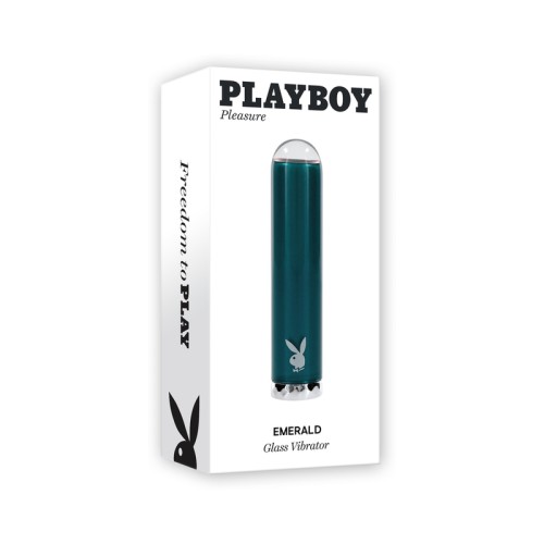 Playboy Emerald Rechargeable Glass Vibrator