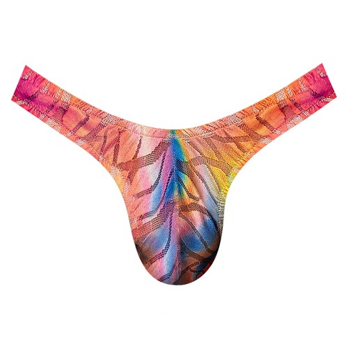 Male Power Lace Or Mine Bong Thong Multicolor