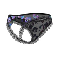 Panty Crotchless Hazy Dayz de Magic Silk para Noches Atrevidas