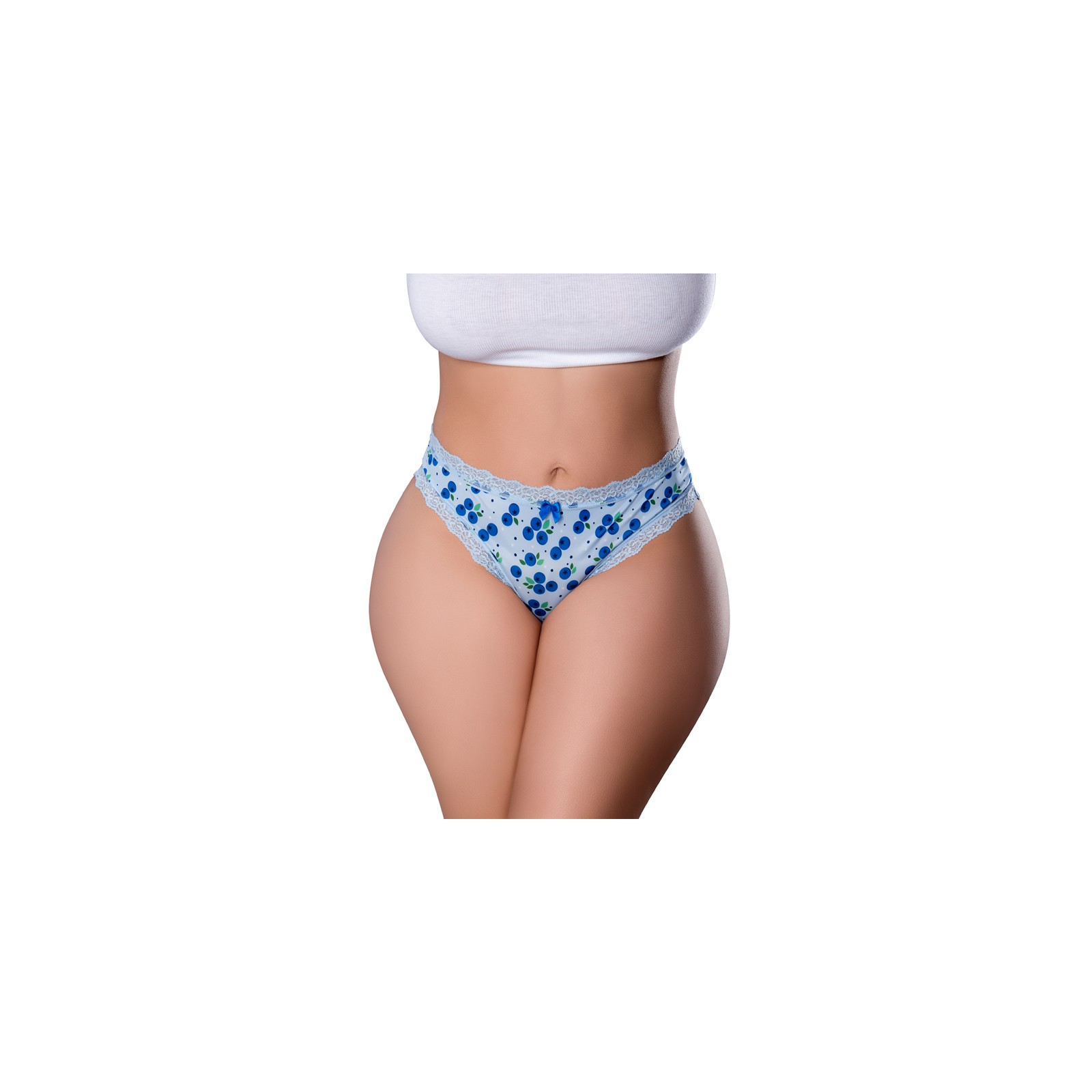 Tanga Crotchless con Lubricante Sweet Treats