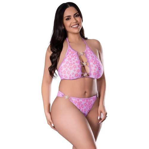 Conjunto Bralette y Panty Daisy para Noches de Verano