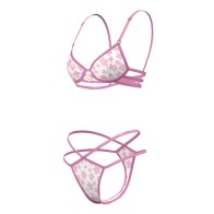 Magic Silk Daisy Bra & Thong Set - Floral Fantasy