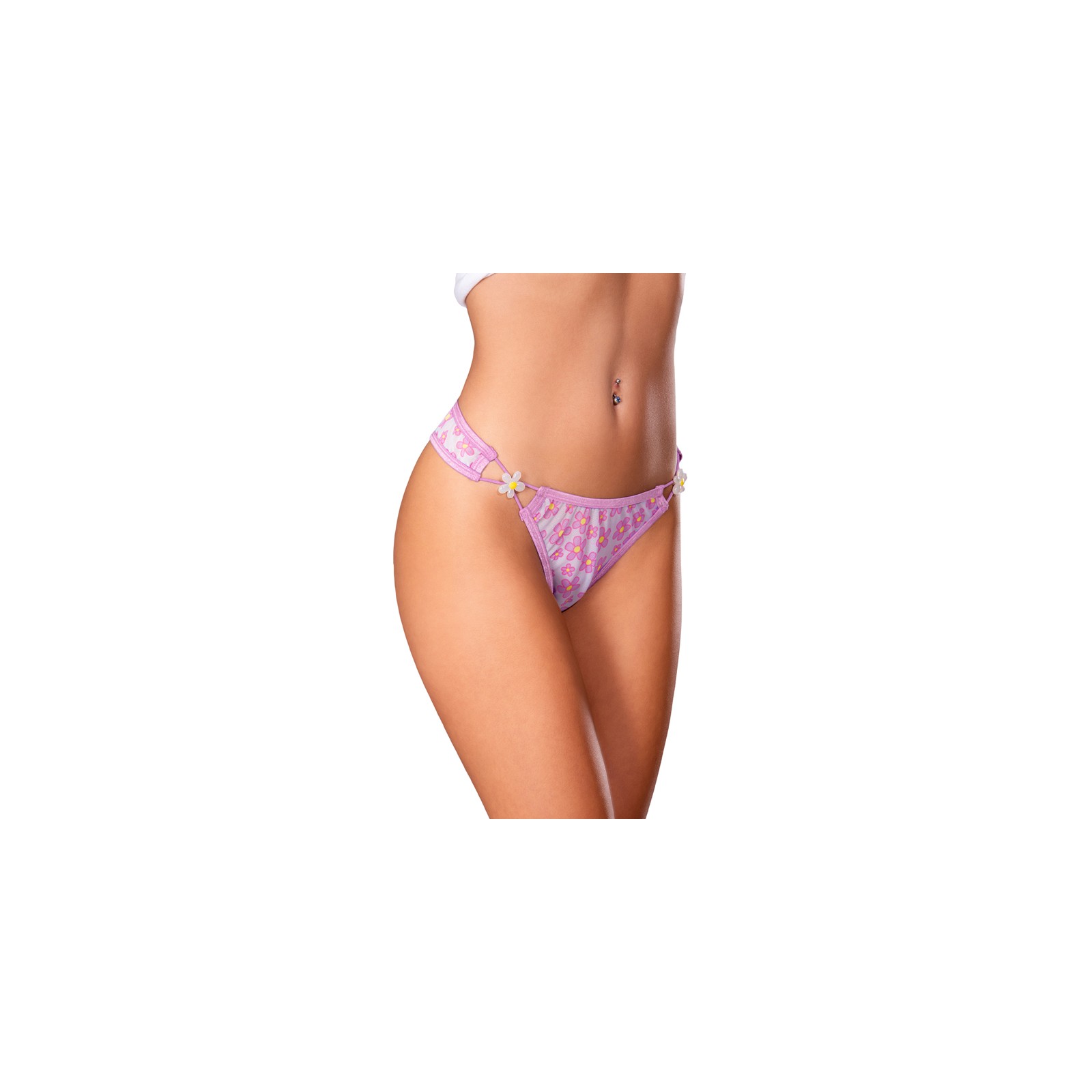 Magic Silk Daisy Tanga - Floral Print