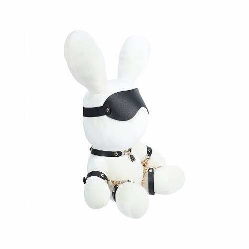 Shots Rabbit Bondage Velvet Stuffy Large White