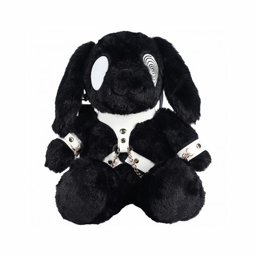 Large Black Bunny Backpack for Everyday Use