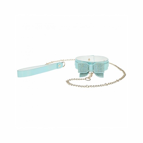 Ouch! Paris Collection Collar and Leash Blue