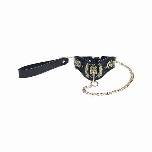 Ouch! London Collection Collar with Leash for Elegant Restraint