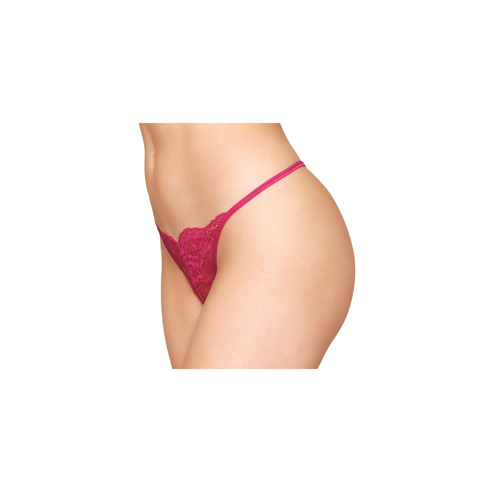 Dreamgirl Lace Open Crotch G-String