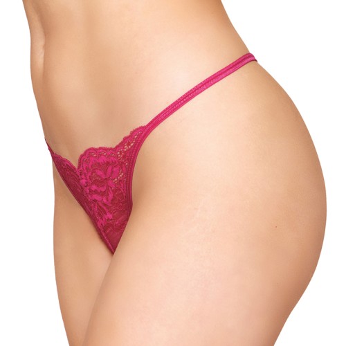 Dreamgirl Lace Open Crotch G-String - Seductive Intimacy