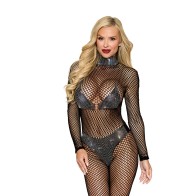 Dreamgirl High Neck Fishnet Bodystocking