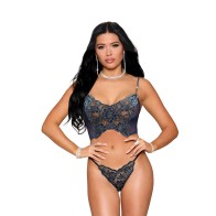 Dreamgirl Lace Bustier and G-String Twilight