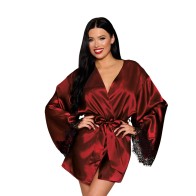 Elegant Open Back Satin Robe