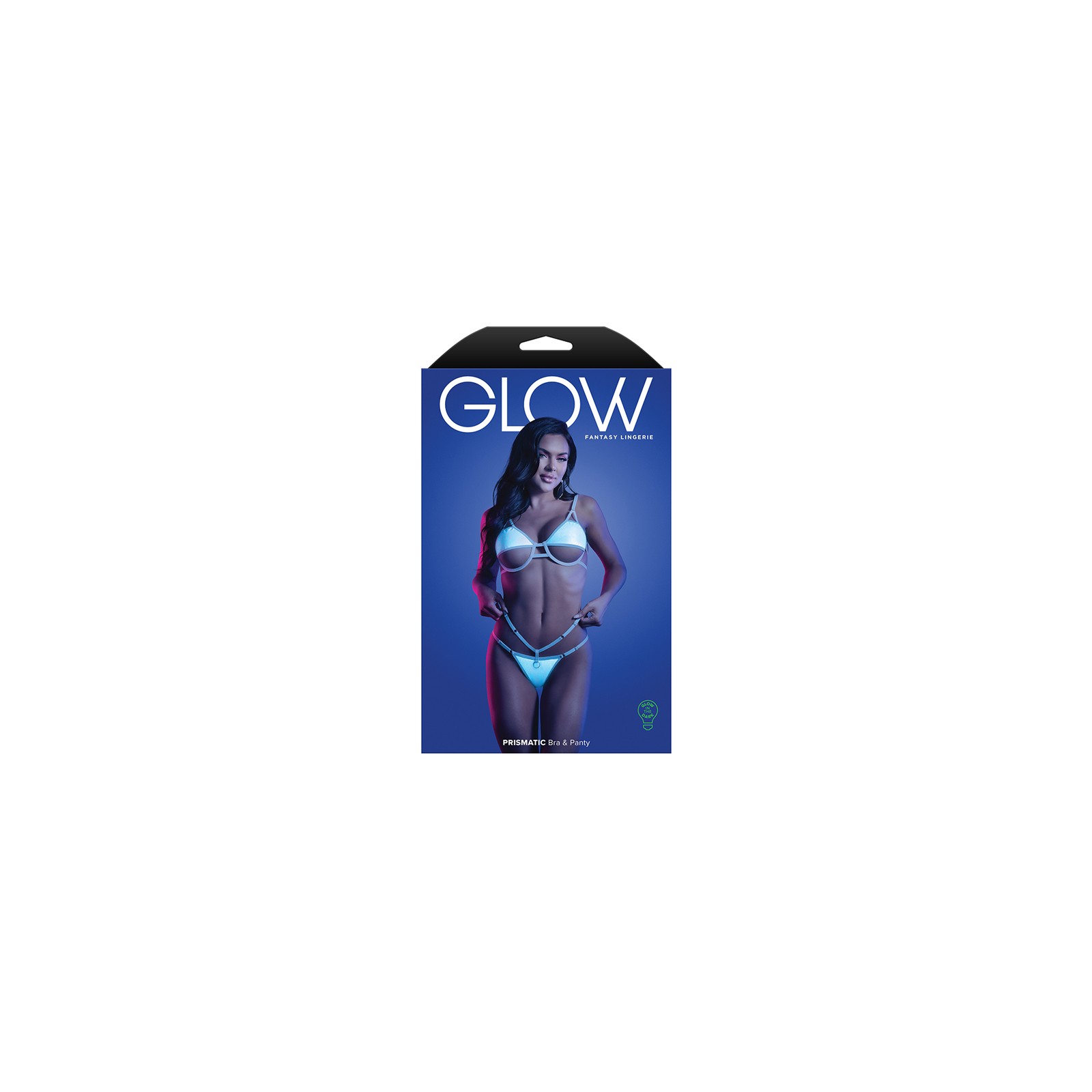 Conjunto Bralette & Panties Cage Iridiscente Glow - S/M