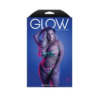 UV Reactive Binding Bra & G-String Queen Size