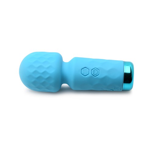 BANG! 10X Mini Silicone Wand Blue - Compact Pleasure Power